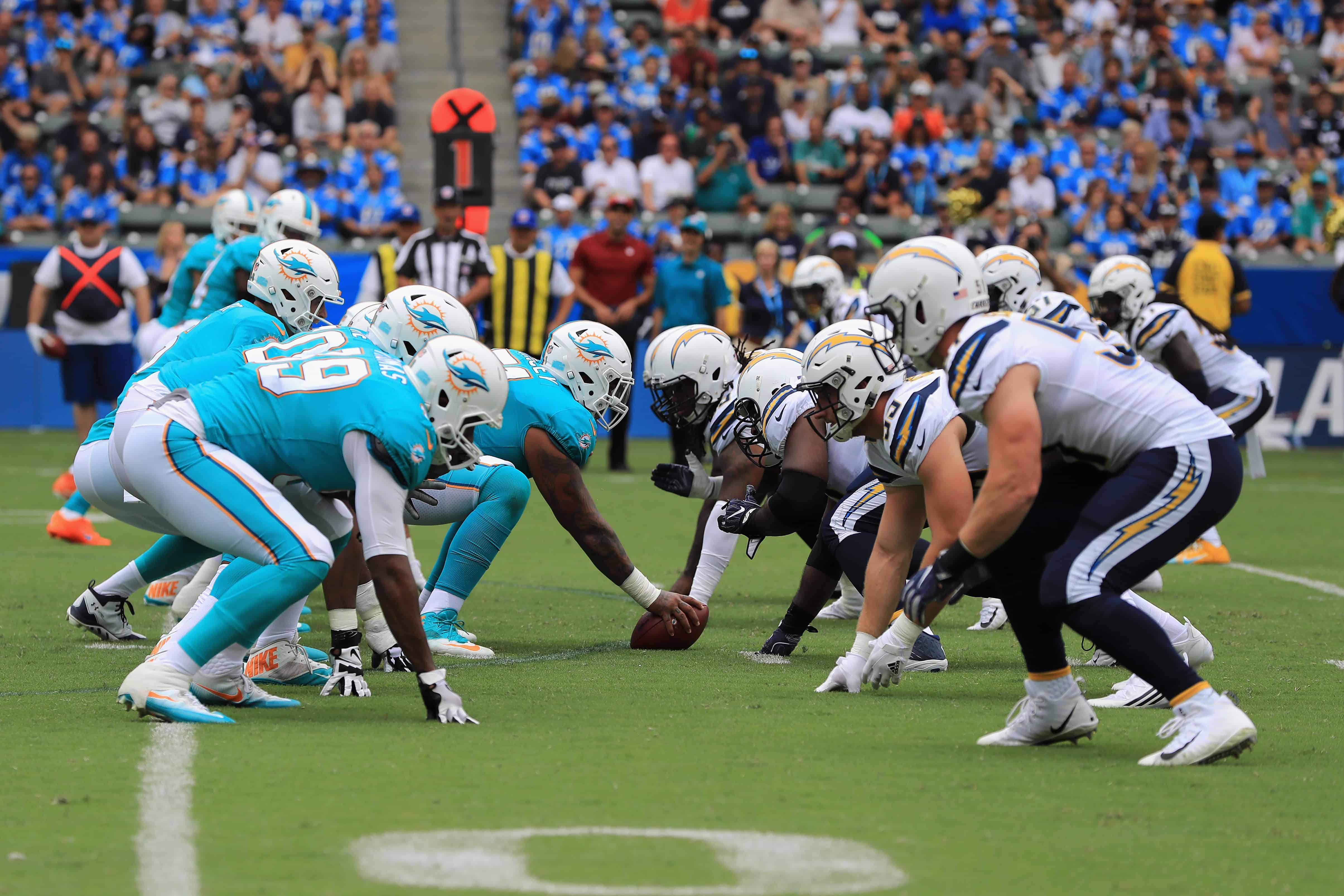 chargers at dolphins