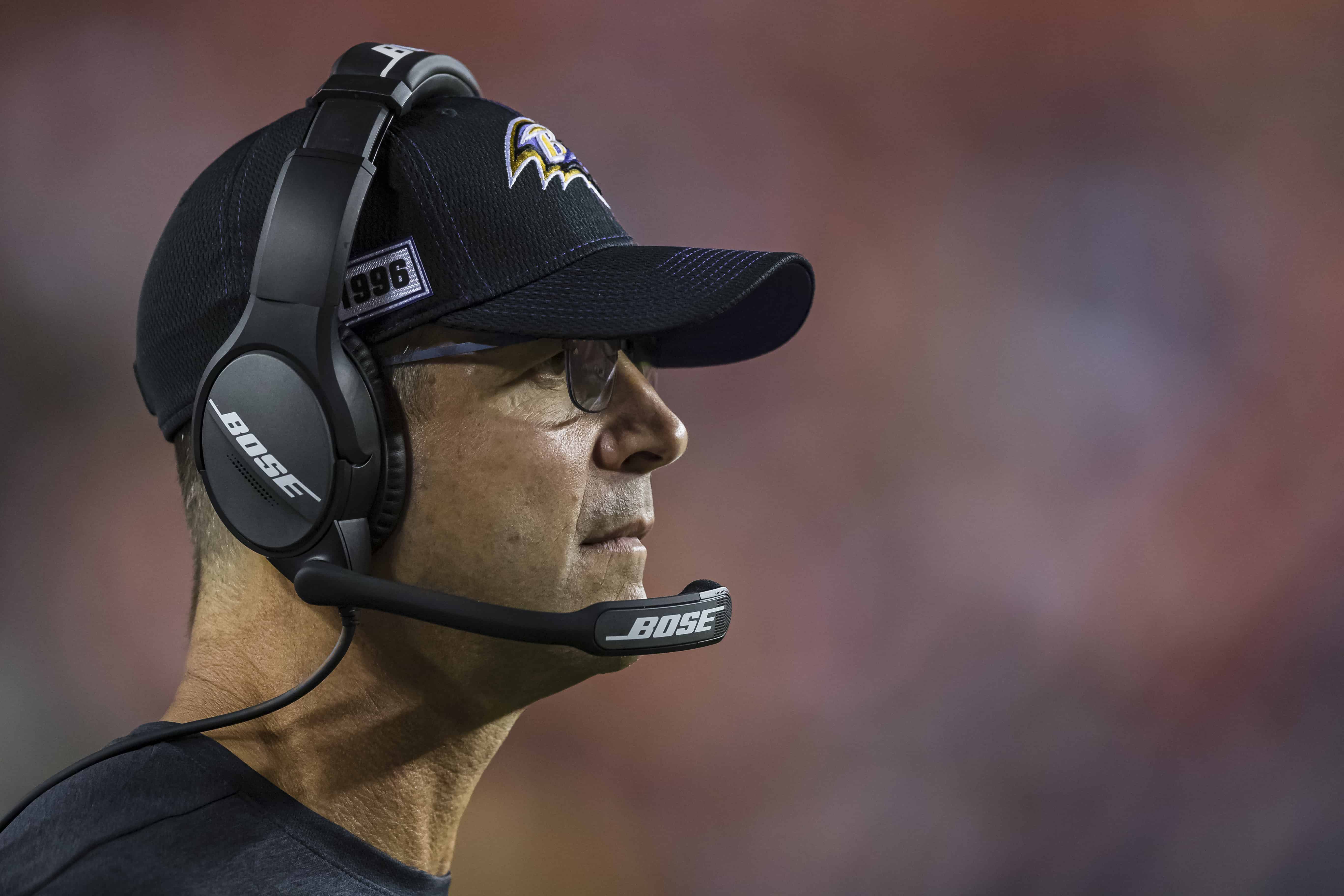 John Harbaugh on the sideline