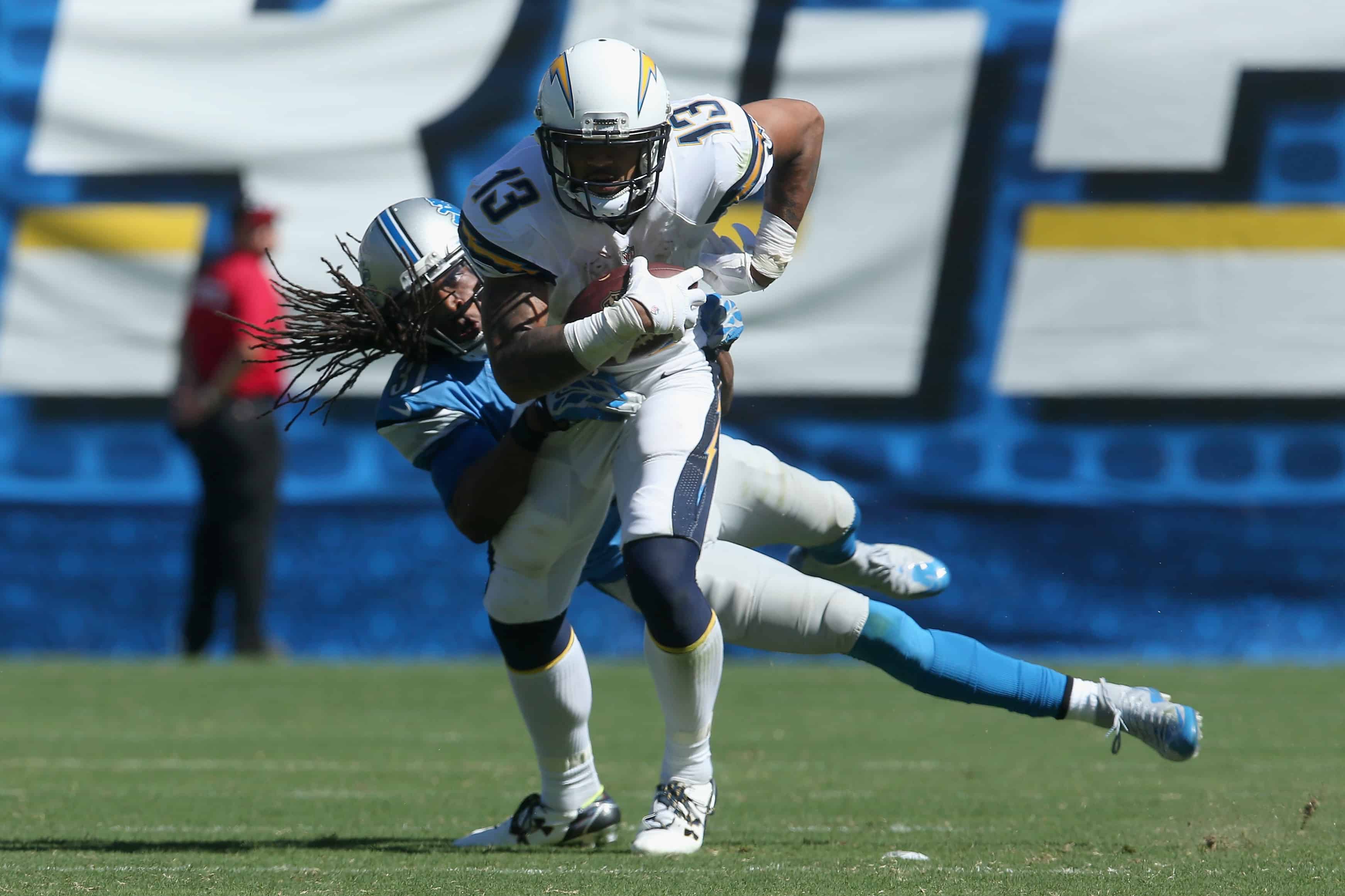 Keenan Allen breaks tackle vs Lions