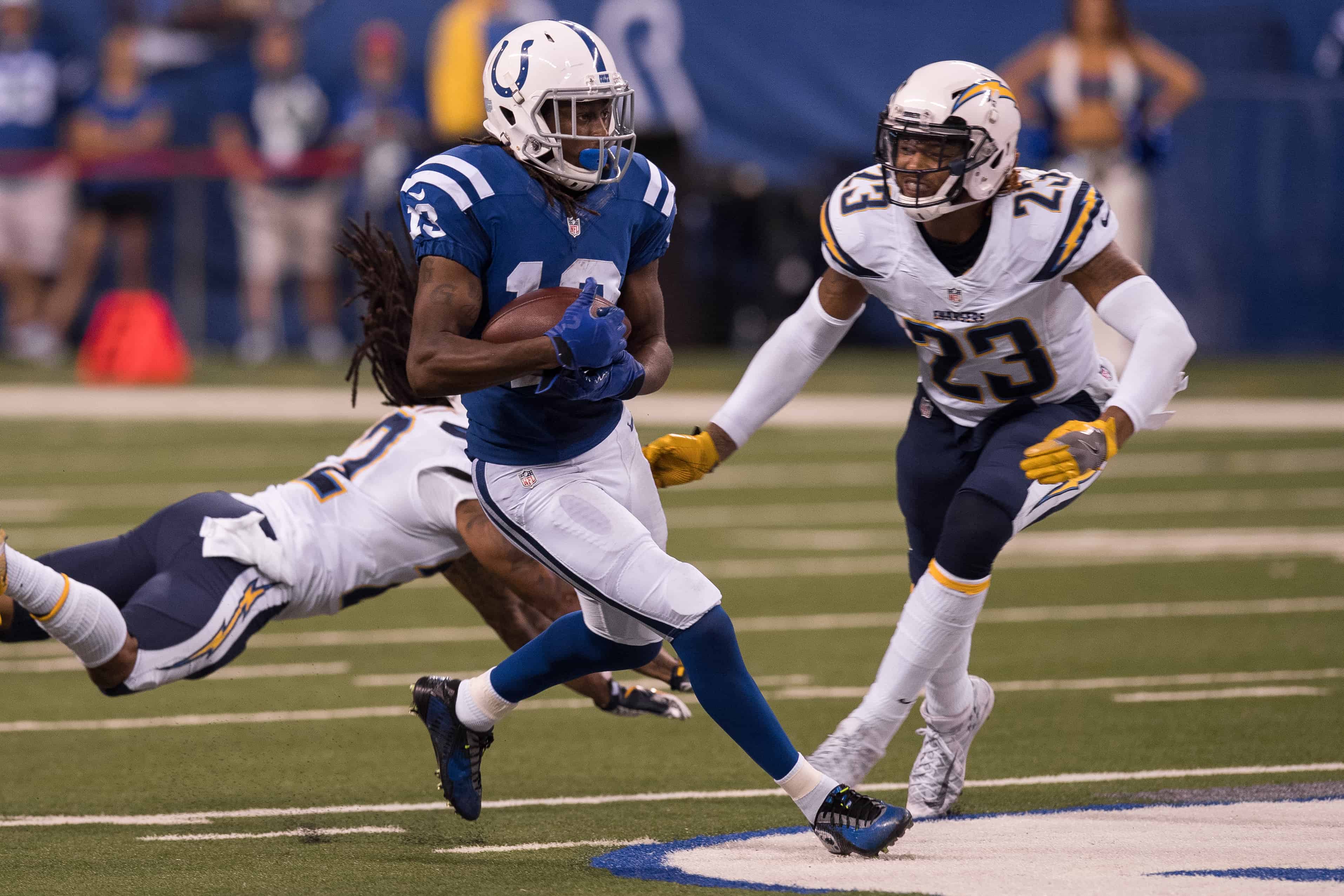 TY Hilton catches touchdown pass against Chargers