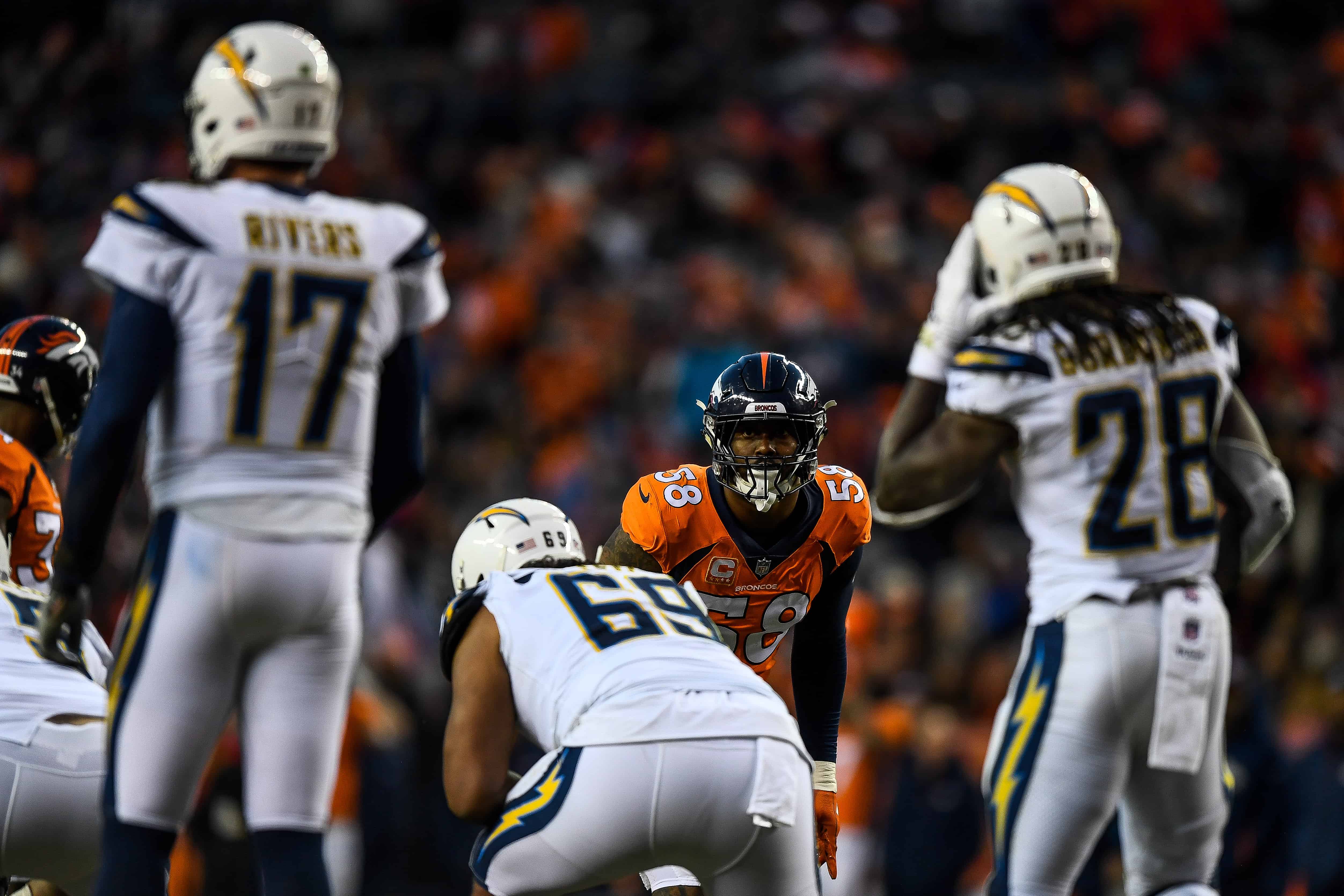 Broncos vs Chargers Fantasy Football Worksheet, Week 5