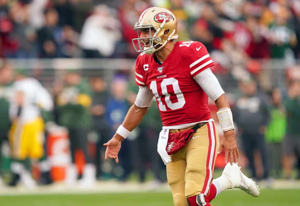 Garoppolo super shop bowl jersey