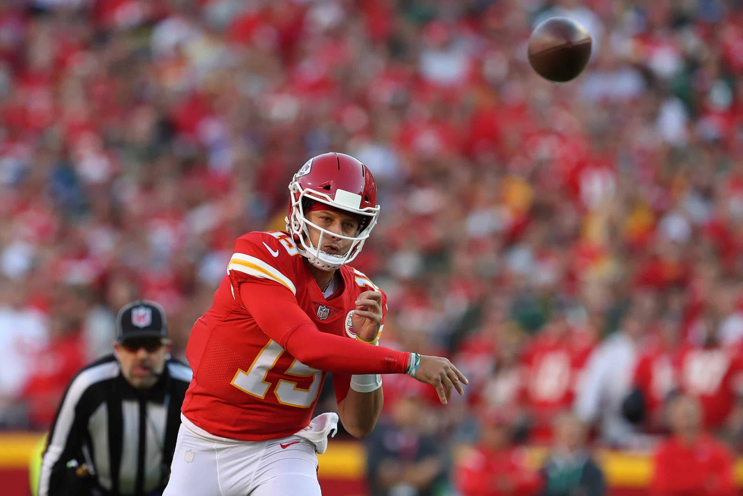 Chiefs quarterback Patrick Mahomes has 11 interceptions, but