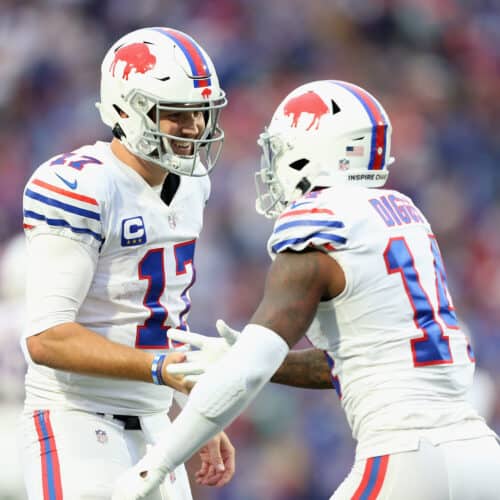 Josh Allen and Stefon Diggs