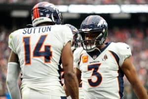 Russell Wilson and Courtland Sutton