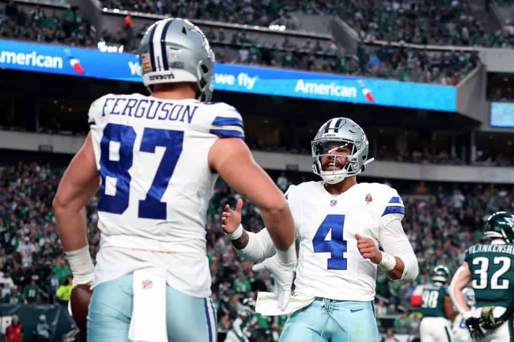 Dak Prescott and Jake Ferguson