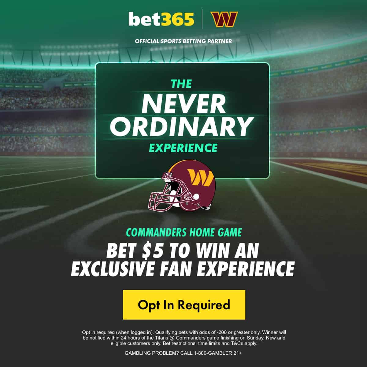NFL bet365 thanksgiving promo
