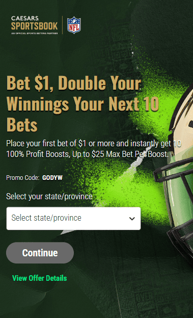 Caesars sportsbook thanksgiving promo 