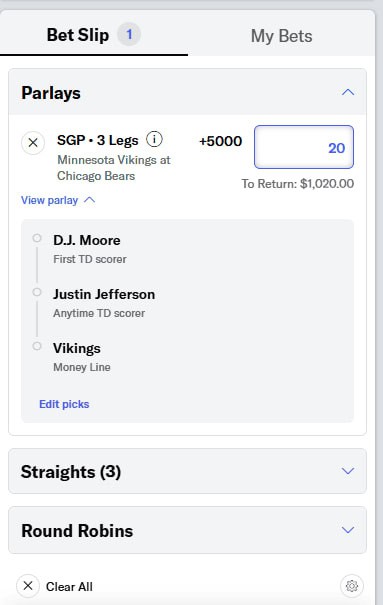Same game parlay meaning