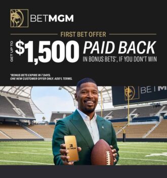 BetMGM Bonus Code for $1,500 in bonus bets.