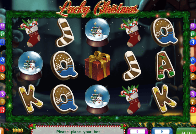 lucky christmas slots game