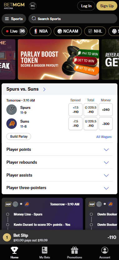 Betmgm parlay boost token