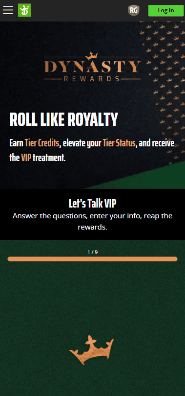 Draftkings loyalty program & rewards