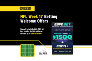 NFL week 17 betting bonuses