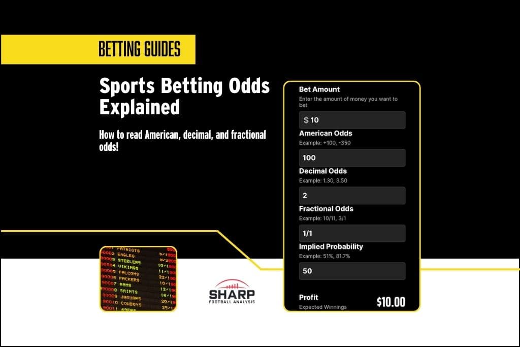 Sports betting odds explained