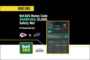 Bet365 bonus code for Bills vs. Chiefs.