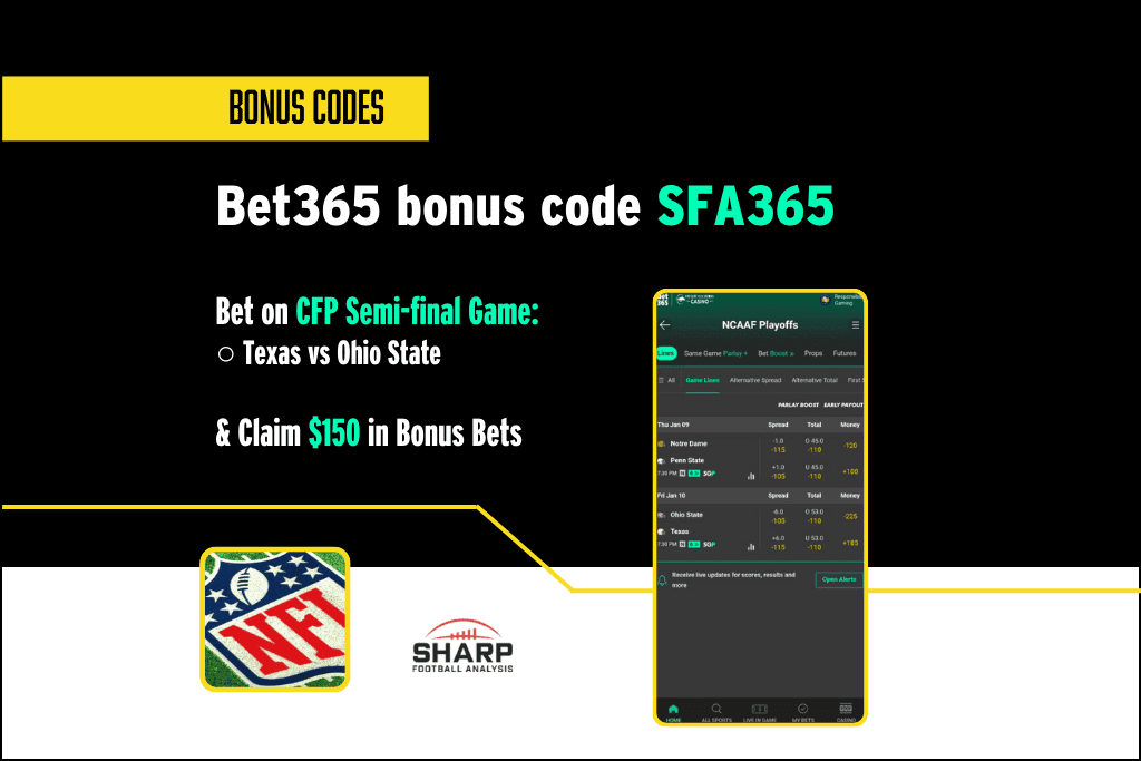 Bet365 bonus code SFA365 - Texas vs ohio state