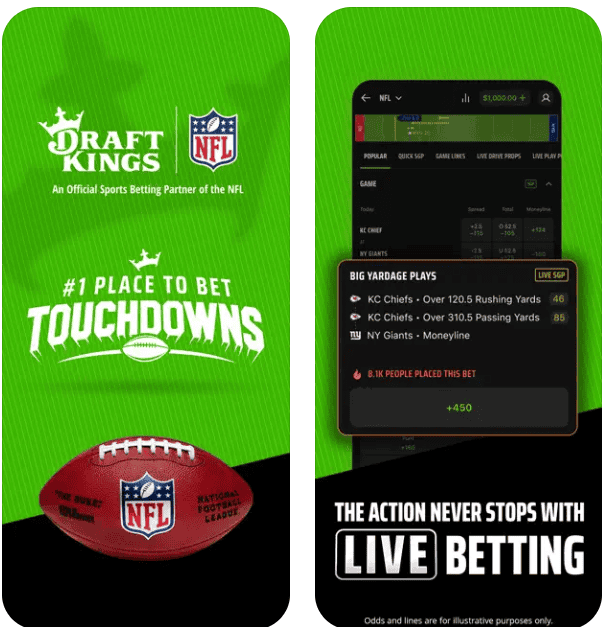 Draftkings sports betting app for iOS