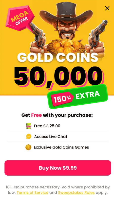 Details of the Mega Bonanza Referral Code - gold coins