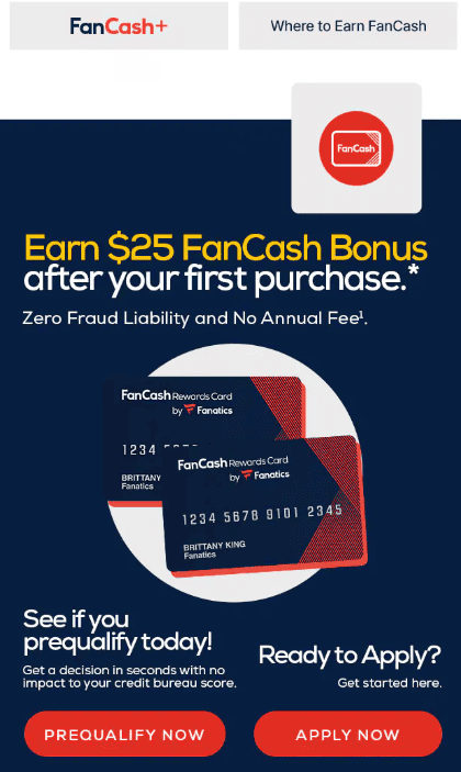 Fanatics fan cash