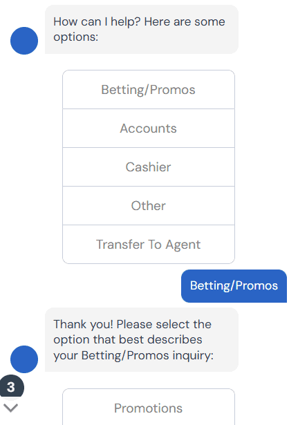 betrivers customer service options - live chat