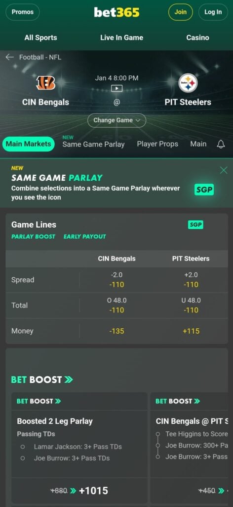 Bet365 Promo Code