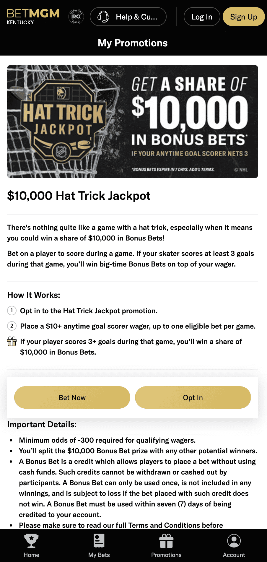 betmgm jackpot promotion