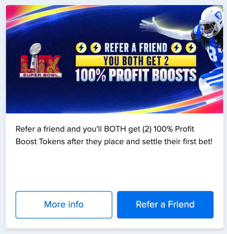 FanDuel Super bowl LIX referral bonus.