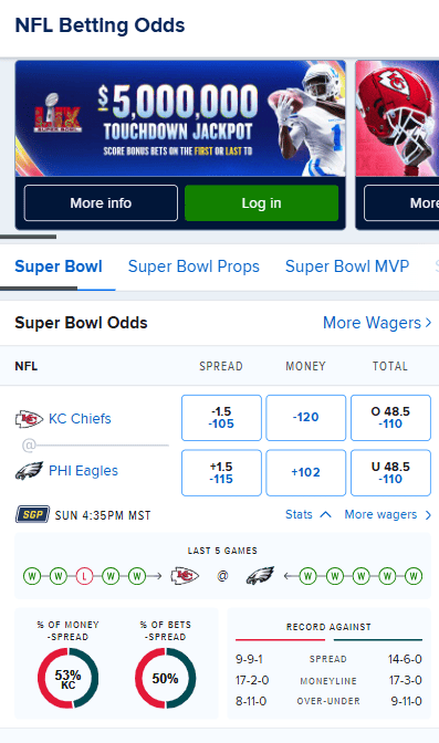 fanduel NFL app