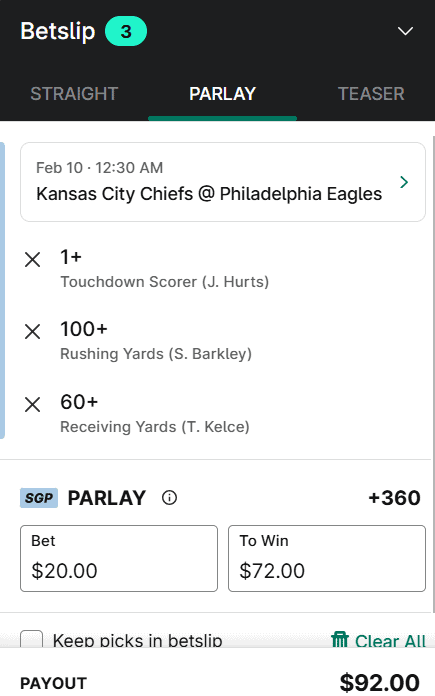 ESPNBet mobile app betting