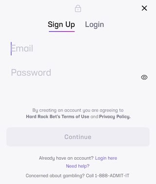 Hard Rock Bet sign up 