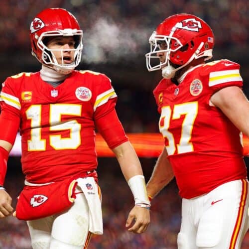 Patrick Mahomes and Travis Kelce