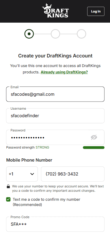 Draftkings kentucky registration