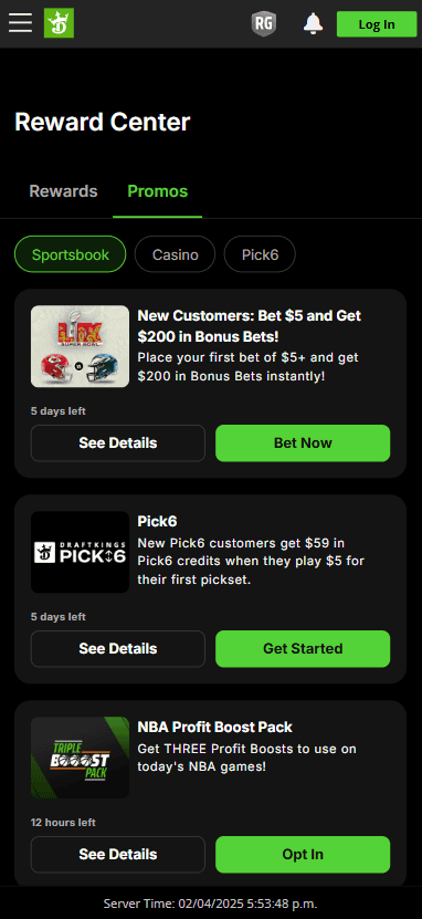 Draftkings Kentucky promos