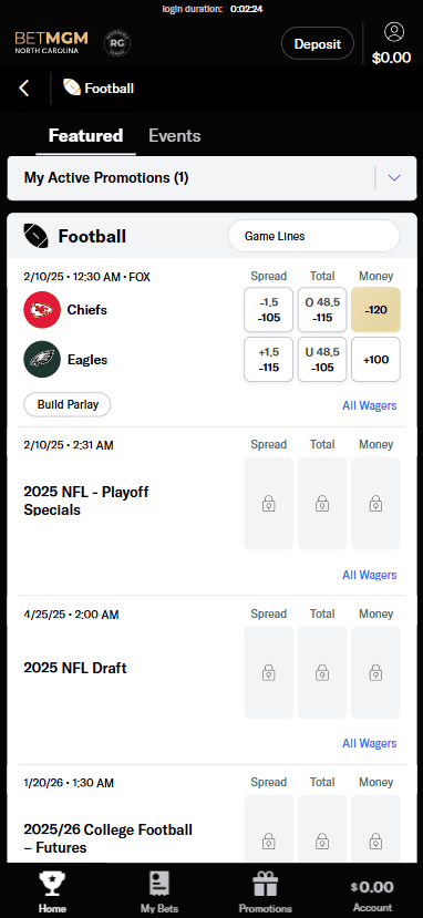 Betmgm nc sign up