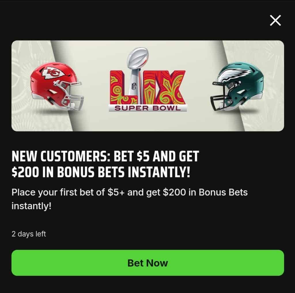 DraftKings Super Bowl Promo