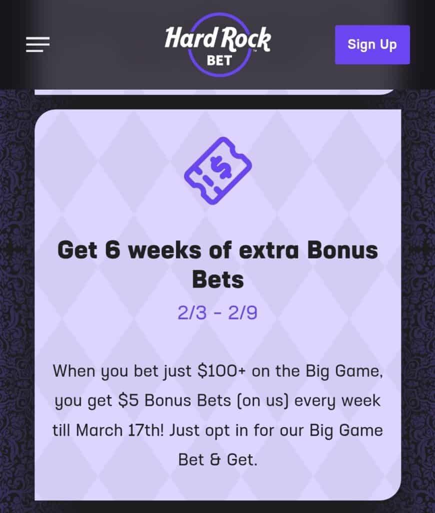 Hard Rock Bet Promo 