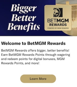 BetMGM Rewards NC