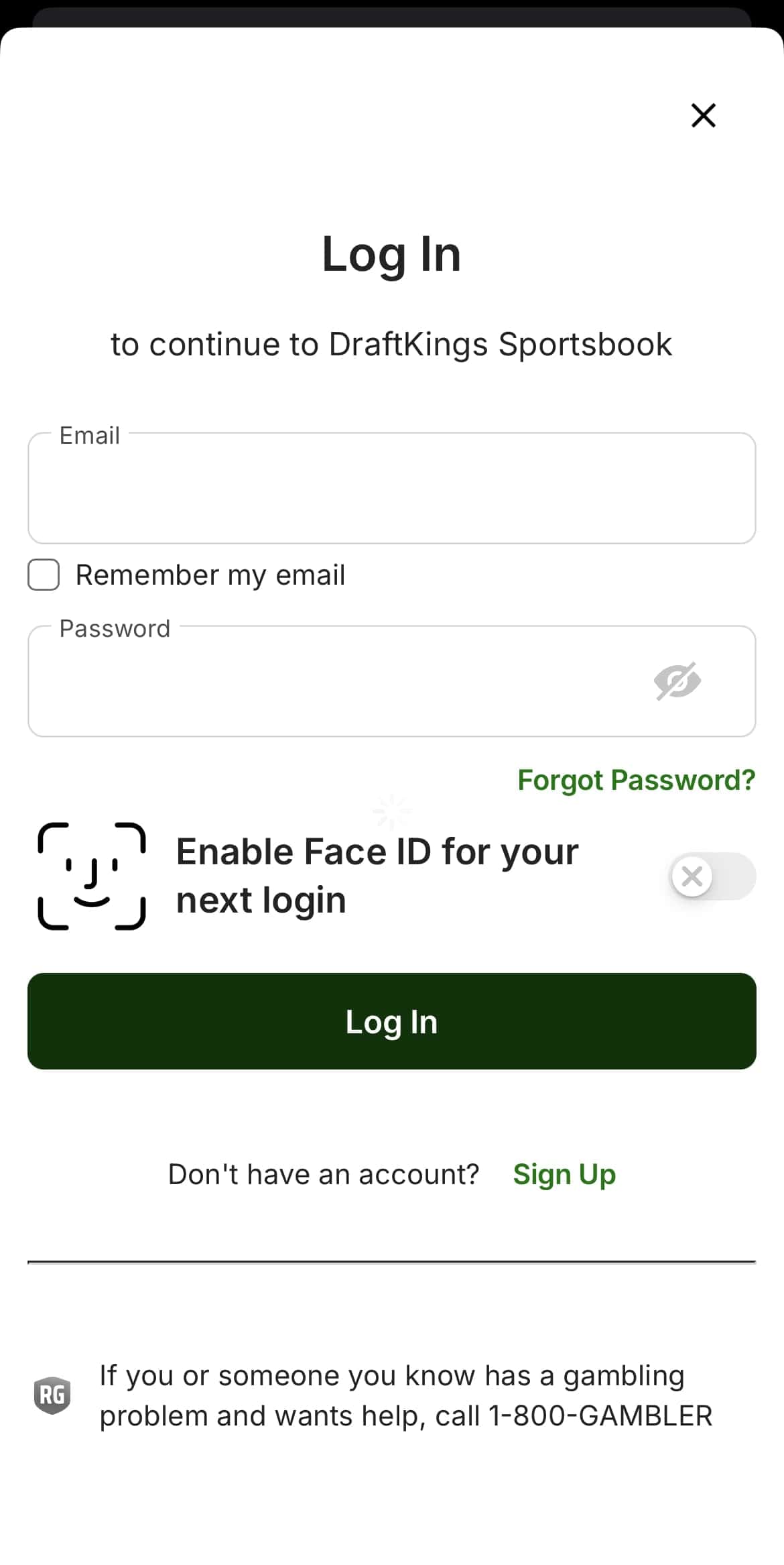 Draftkings sign up