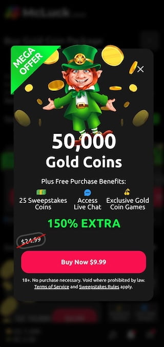McLuck sign up offer