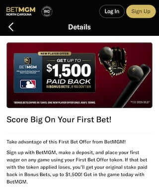 BetMGM NC bonus code