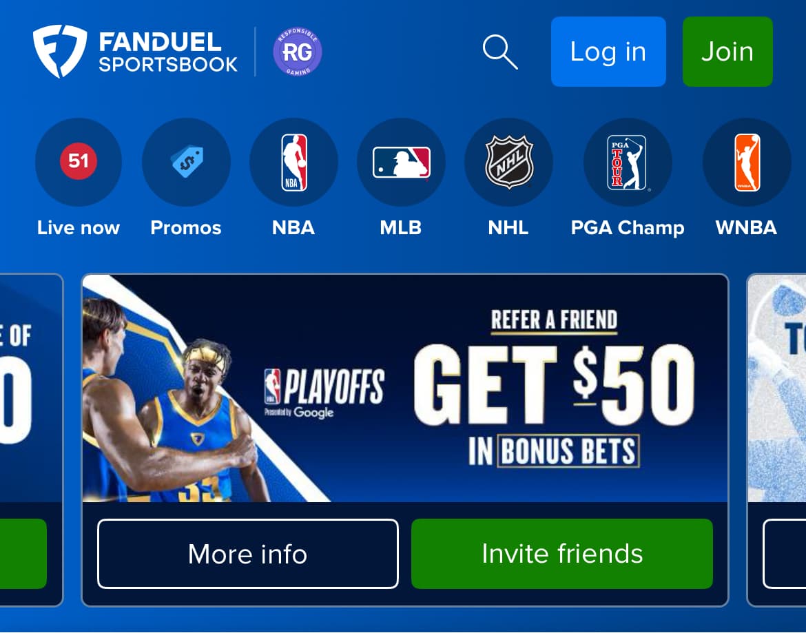 FanDuel refer a friend promo