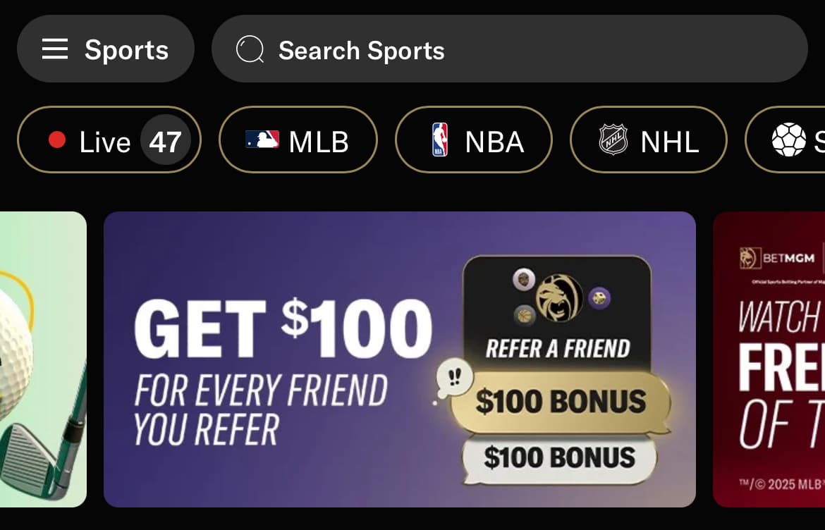 Refer a friend bonus at BetMGM