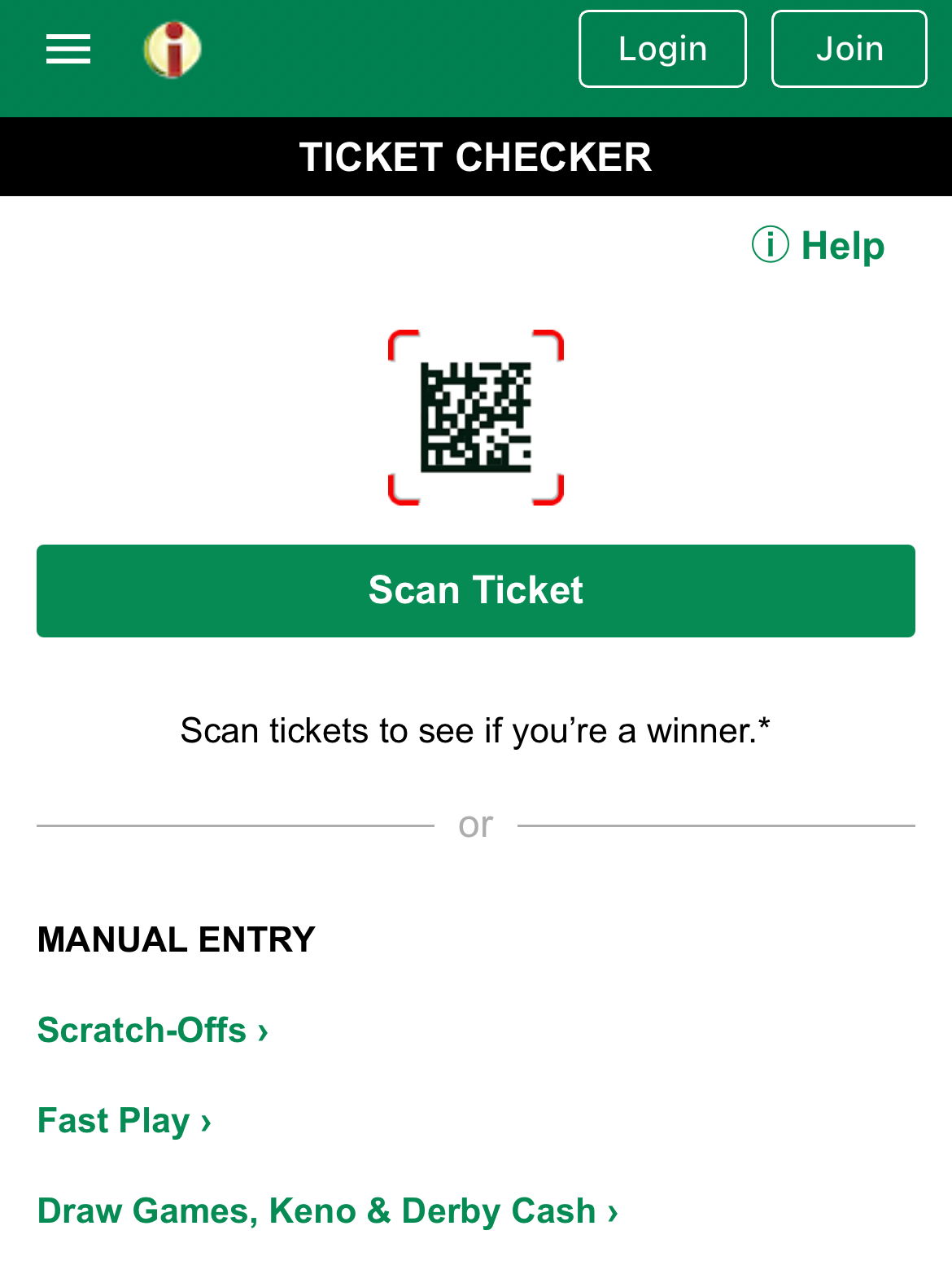 How to scan lottery tickets at the PA Lottery app.