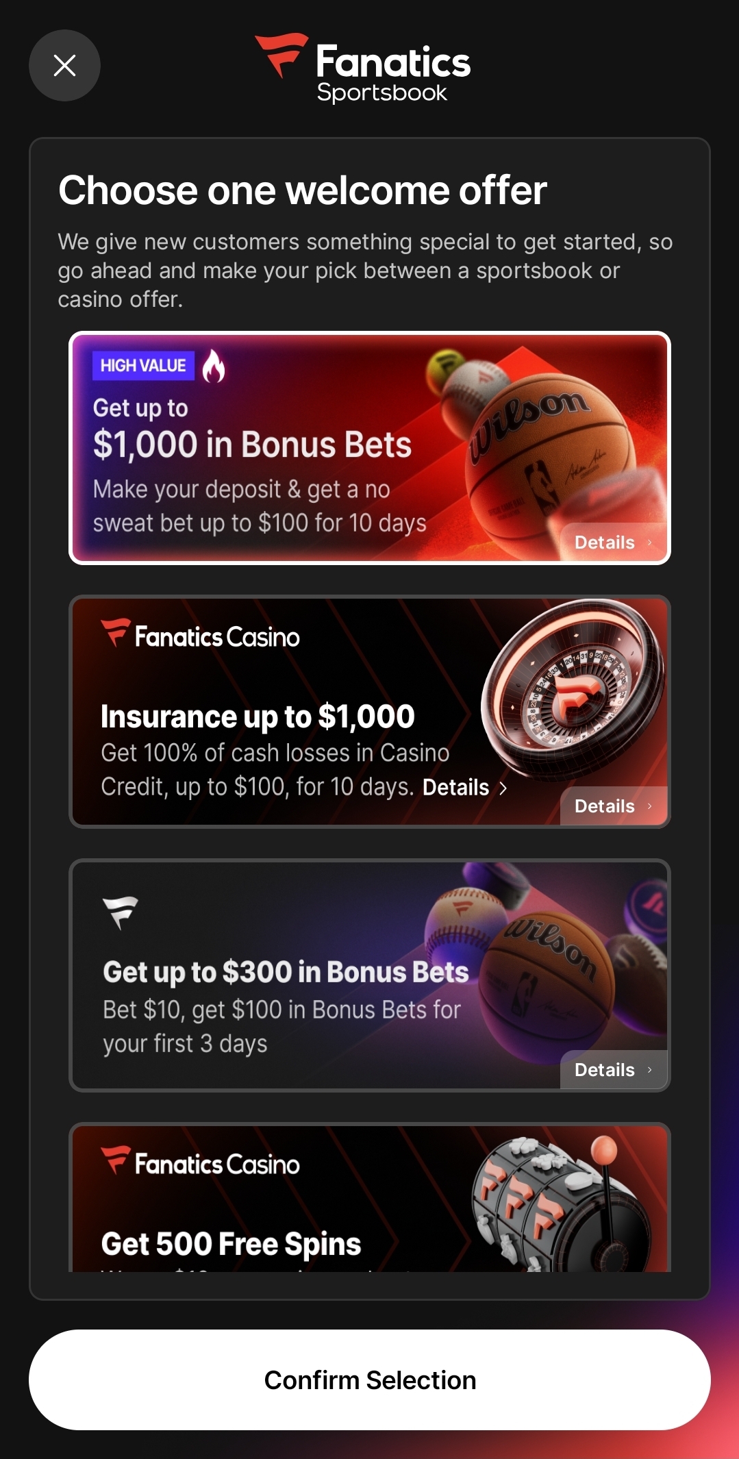 Fanatics sportsbook sign up bonus
