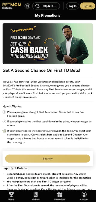 BetMGM second chance promo