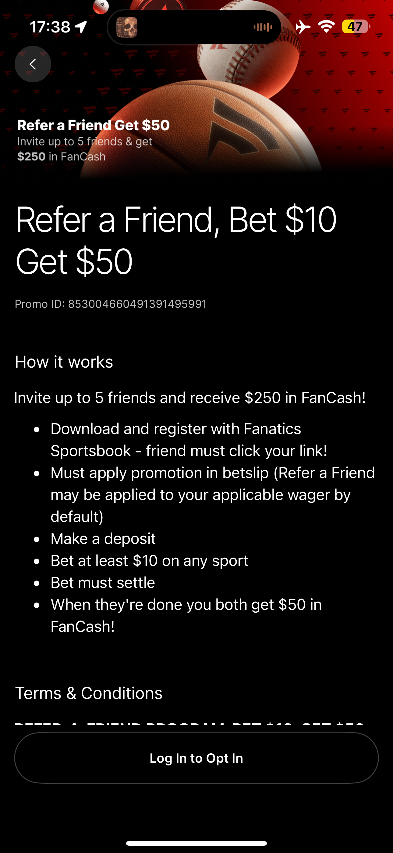 Fanatics Sportsbook Sign up bonus