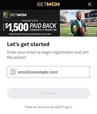 BetMGM Kentucky sign up