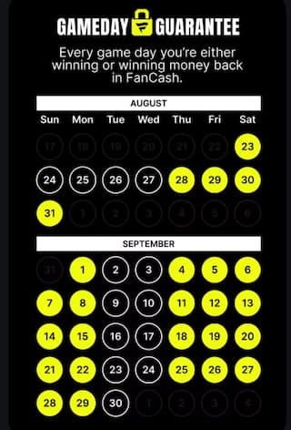 Fanatics Sportsbook promo Gameday Guarantee