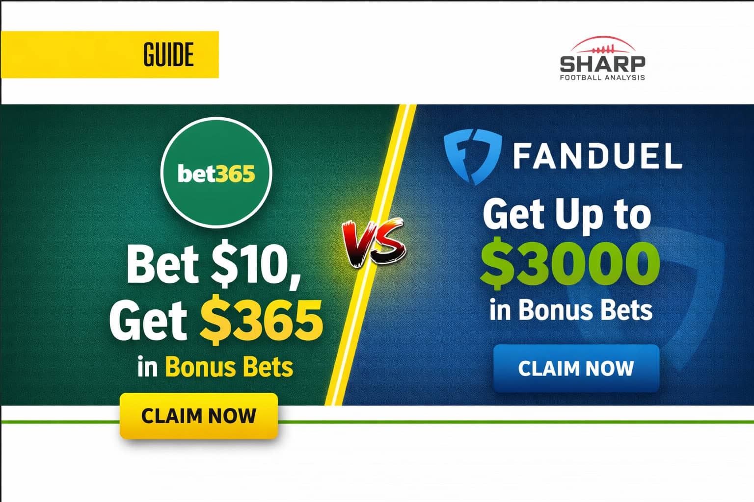 Bet365 vs FanDuel promotions guide